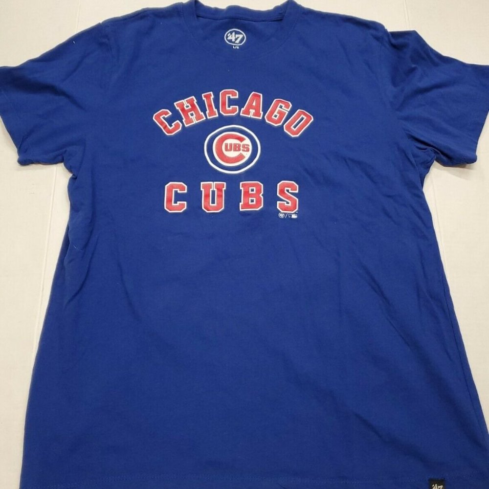 Chicago Cubs Baseball MLB Blue '47 Brand T-Shirt L